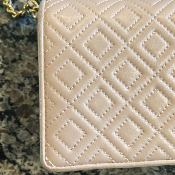 Tory Burch Blush Quilted Leather & Chain Crossbody - Picture 13 of 16
